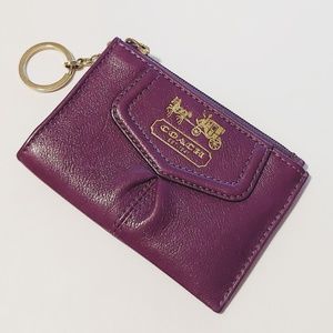 Coach Leather Change and Card Wallet